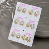 Alloy Electroplated Geometric Style Micropaved Zircon Women's Earrings Wholesale
