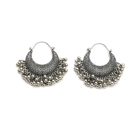 Alloy Electroplated Geometric Tassel Earrings Bohemian Ethnic Retro Style