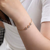 Alloy Electroplated Geometric Triangle Bracelet For Women