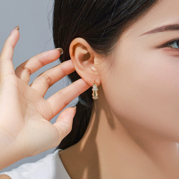 Alloy Electroplated Geometric Women's Minimalist Earrings