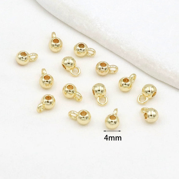 Alloy Electroplated Hanging Ball Pendant Diy Accessories For Earrings Bracelet