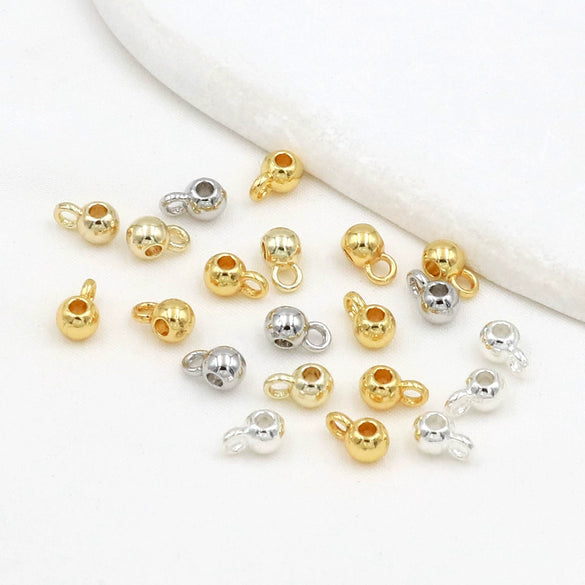 Alloy Electroplated Hanging Ball Pendant Diy Accessories For Earrings Bracelet