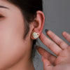 Alloy Electroplated Heart Shape Small Earrings For Women