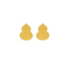 Alloy Electroplated Honeycomb Gourd Simple Style Women's Earrings