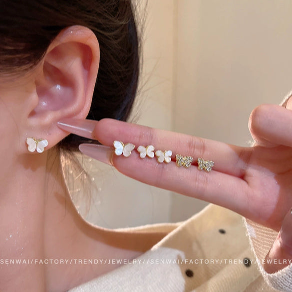 Alloy Electroplated Insect Style Women's Mori Butterfly Earrings