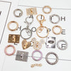 Alloy Electroplated Key Chain Material With Trinket Diy Hand Set Diamond Spring Ring And Lobster Clasp