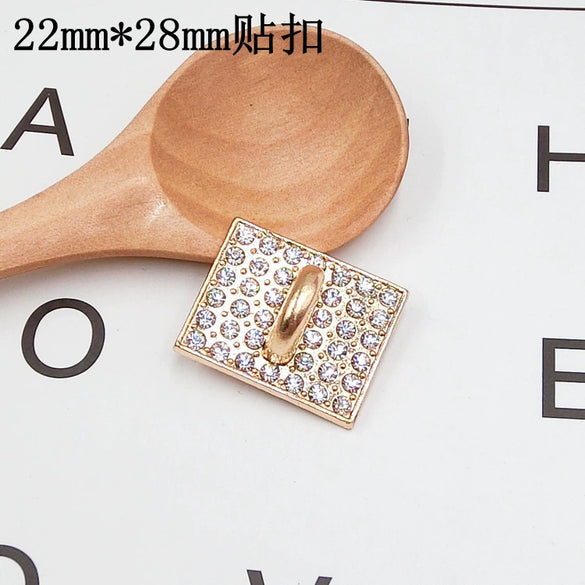 Alloy Electroplated Key Chain Material With Trinket Diy Hand Set Diamond Spring Ring And Lobster Clasp