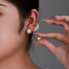 Alloy Electroplated Lady Style Imitation Pearl And Micropaved Zircon Earrings For Women