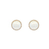 Alloy Electroplated Lady Style Imitation Pearl And Micropaved Zircon Earrings For Women