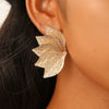 Alloy Electroplated Leaf Design Sense Women's Earrings