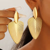 Alloy Electroplated Leaf Design Sense Women's Earrings