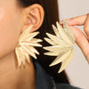 Alloy Electroplated Leaf Design Sense Women's Earrings