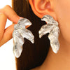 Alloy Electroplated Leaf Design Sense Women's Earrings
