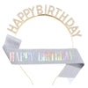 Alloy Electroplated Letter Crown Headband Shoulder Strap Suit Party Supplies Unisex Fashion