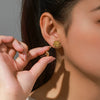 Alloy Electroplated Light Luxury Flower Earrings For Women