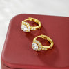 Alloy Electroplated Light Luxury Style Geometric Earrings For Women