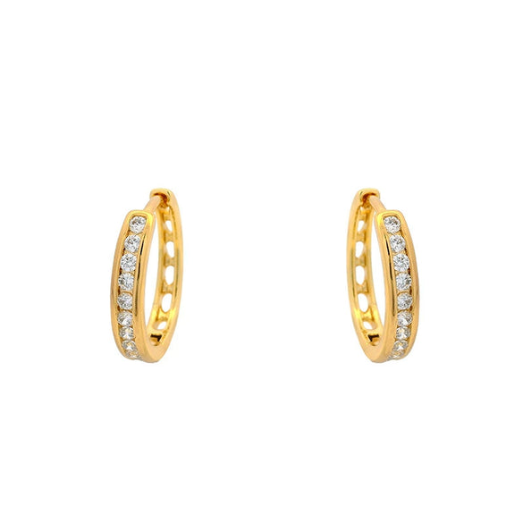 Alloy Electroplated Light Luxury Style Women's Micropaved Zircon Earrings