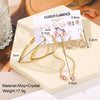 Alloy Electroplated Love Butterfly Earrings With Heart Animals Zodiac Pattern Unisex Light Luxury Style