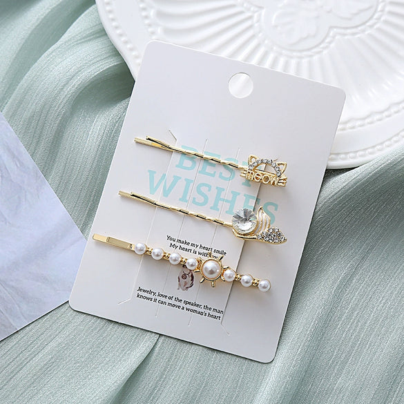 Alloy Electroplated Love Rabbit Hair Accessories Set For Women