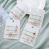 Alloy Electroplated Love Rabbit Hair Accessories Set For Women