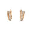 Alloy Electroplated Microencrusted Zircon Minimalist Style Women's Earrings