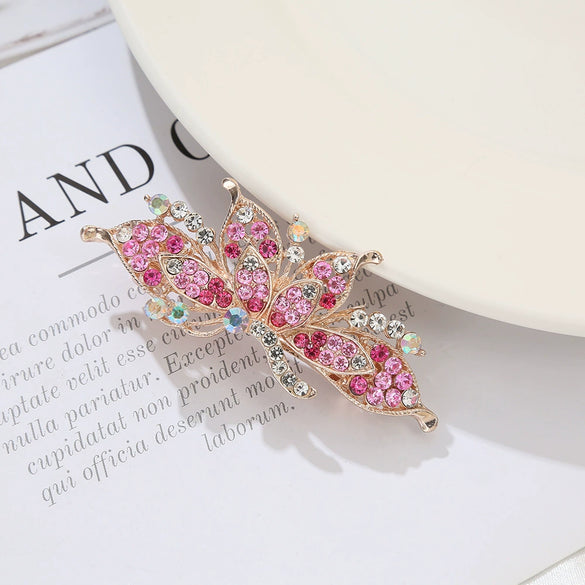 Alloy Electroplated Minimalist Diamondencrusted Hairpin For Women