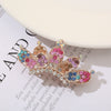 Alloy Electroplated Minimalist Diamondencrusted Hairpin For Women