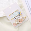 Alloy Electroplated Multicolor Cherry Blossom Flower Butterfly Duckbill Clip Women's Headwear Hair Accessories Set