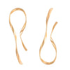 Alloy Electroplated Rhombus Twisted Lines Irregular Women's Earrings