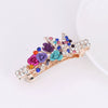 Alloy Electroplated Rose Flower Rhinestone Butterfly Women's Hairpin Hair Accessory