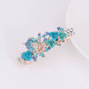 Alloy Electroplated Rose Flower Rhinestone Butterfly Women's Hairpin Hair Accessory