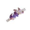 Alloy Electroplated Rose Flower Rhinestone Butterfly Women's Hairpin Hair Accessory