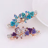 Alloy Electroplated Rose Flower Rhinestone Butterfly Women's Hairpin Hair Accessory