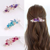 Alloy Electroplated Rose Flower Rhinestone Butterfly Women's Hairpin Hair Accessory