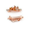 Alloy Electroplated Rose Flower Spring Clip Hairpin For Women