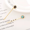 Alloy Electroplated Round Acetate Clip Hairpin Women's Hair Accessories