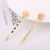 Alloy Electroplated Round Acetate Clip Hairpin Women's Hair Accessories