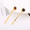 Alloy Electroplated Round Acetate Clip Hairpin Women's Hair Accessories