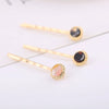Alloy Electroplated Round Acetate Clip Hairpin Women's Hair Accessories