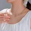Alloy Electroplated Simple Niche Design Women's Necklace