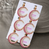 Alloy Electroplated Simple Style Melon Seed Buckle Crescent Necklace Pendant For Women