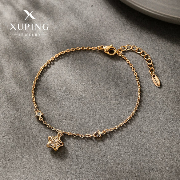 Alloy Electroplated Simple Style Star Bracelet Women's Jewelry