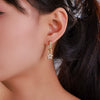 Alloy Electroplated Star Pattern Women's Earrings