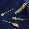 Alloy Electroplated Starfish Shell Pearl Cartoon Side Hairpin For Women