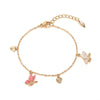 Alloy Electroplated Sweet Animal Style Butterfly Tassel Bracelet For Women