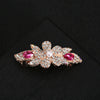 Alloy Electroplated Sweet Temperament Rhinestone Spring Clip For Women Hair Bow Clip