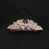 Alloy Electroplated Sweet Temperament Rhinestone Spring Clip For Women Hair Bow Clip