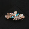 Alloy Electroplated Sweet Temperament Rhinestone Spring Clip For Women Hair Bow Clip