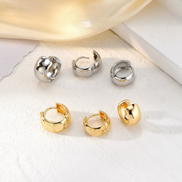 Alloy Electroplated U Shape Highend Retro Light Luxury Women's Earrings