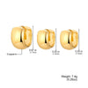 Alloy Electroplated U Shape Highend Retro Light Luxury Women's Earrings